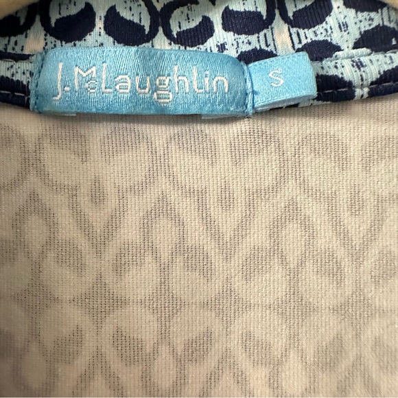 J. McLaughlin Blue and White Wrap Dress size Small - Picture 3 of 5